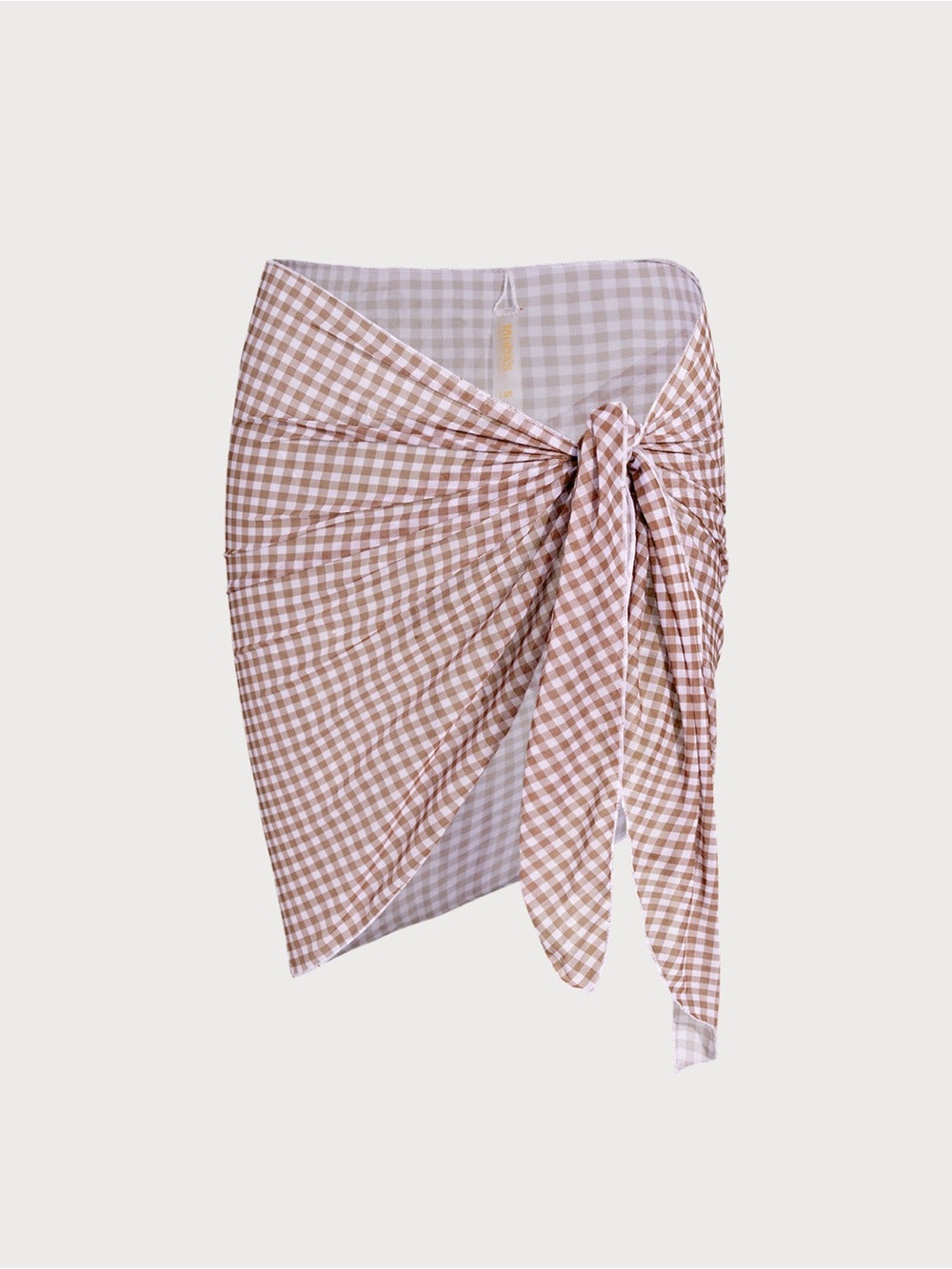 Rihoas Plaid Cover-Up Coffee One Size NWT IN PKG